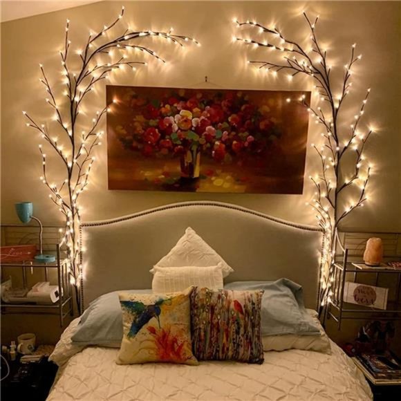 SET OF 2 Vines for Room Decor Christmas Decorations Home Decor Artificial Plants - Picture 1 of 6